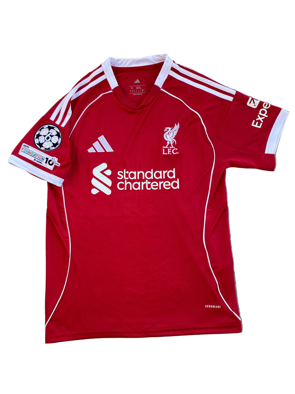 Liverpool 25/26 Home Kit 🔴 | Mohamed Salah #11 | UCL Badge | Luxury Edition 👑