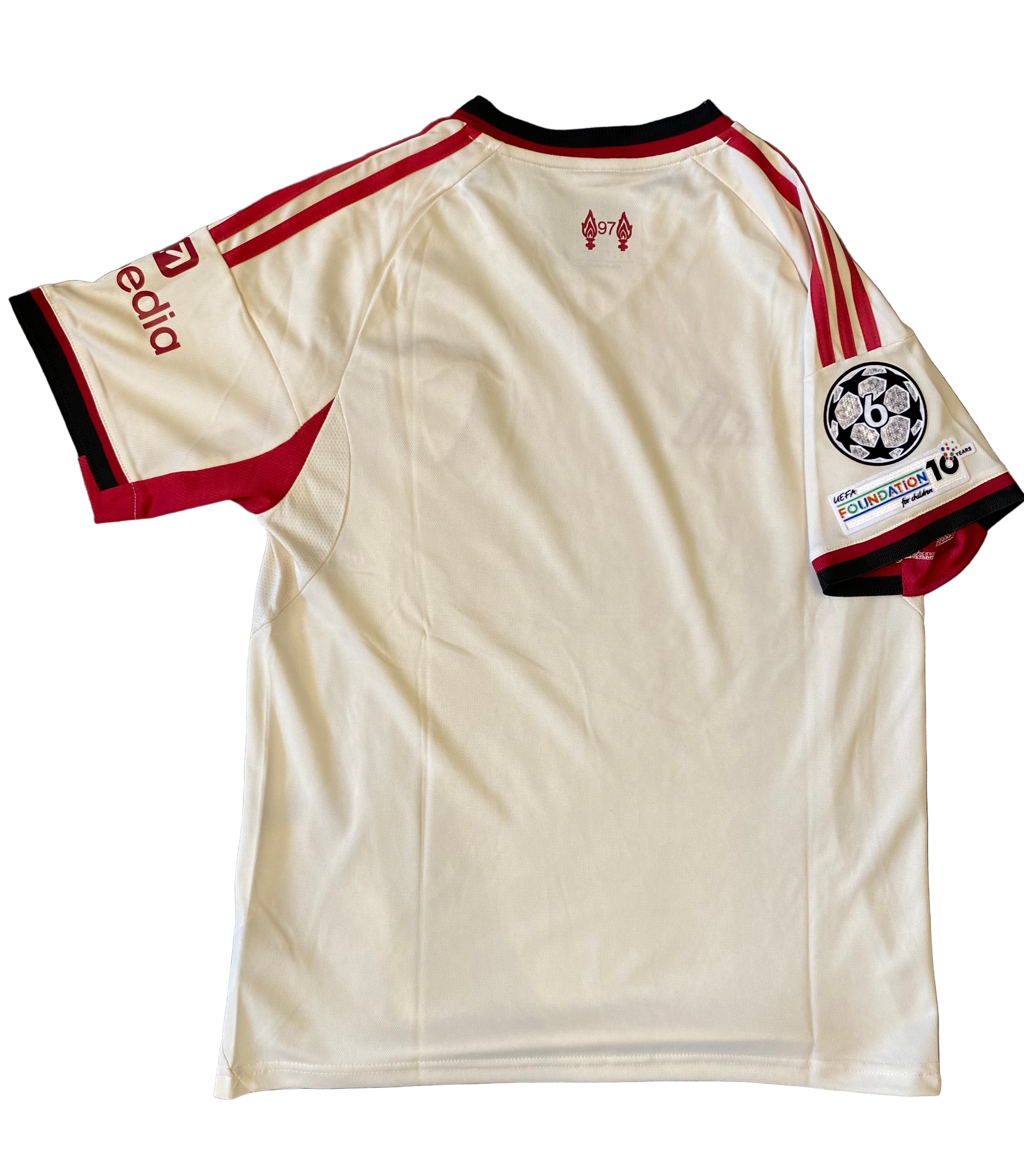 Liverpool 25/26 Away Kit ⚪🔴 | UCL Badge | Luxury Edition 👑