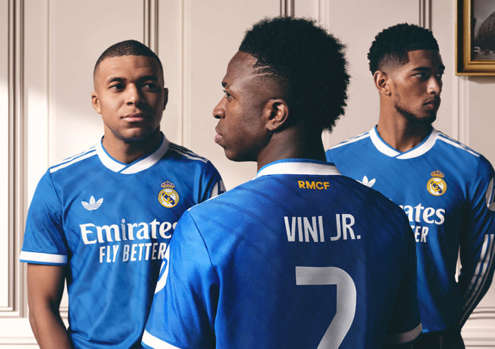 Real Madrid 25/26 Blue Third Kit 🔵 | UCL Badge | Luxury Edition 👑