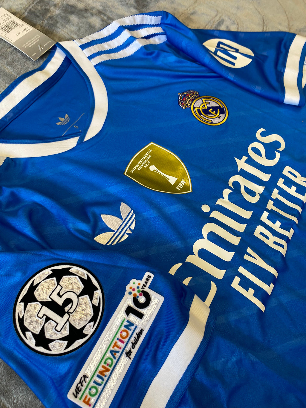 Real Madrid 25/26 Blue Third Kit 🔵 | UCL Badge | Luxury Edition 👑