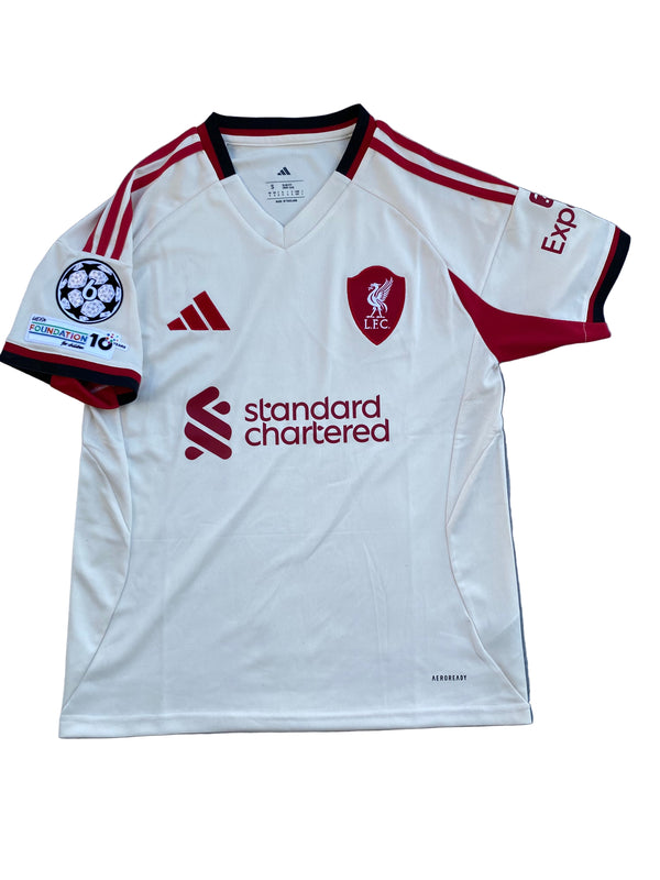 Liverpool 25/26 Away Kit ⚪🔴 | UCL Badge | Luxury Edition 👑