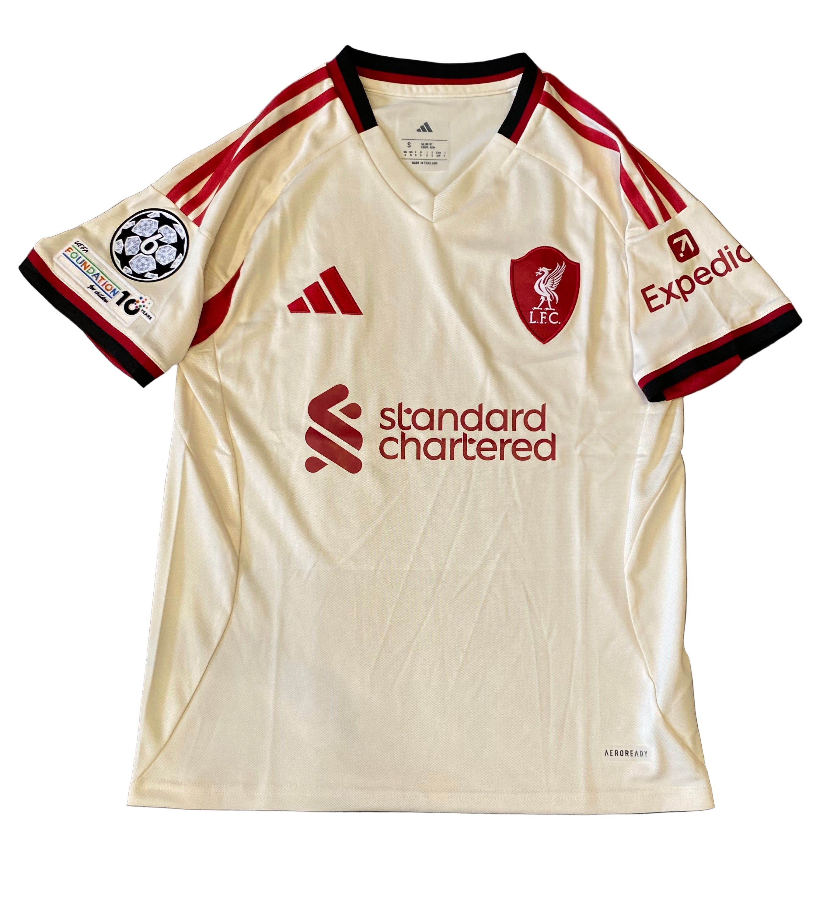 Liverpool 25/26 Away Kit ⚪🔴 | UCL Badge | Luxury Edition 👑
