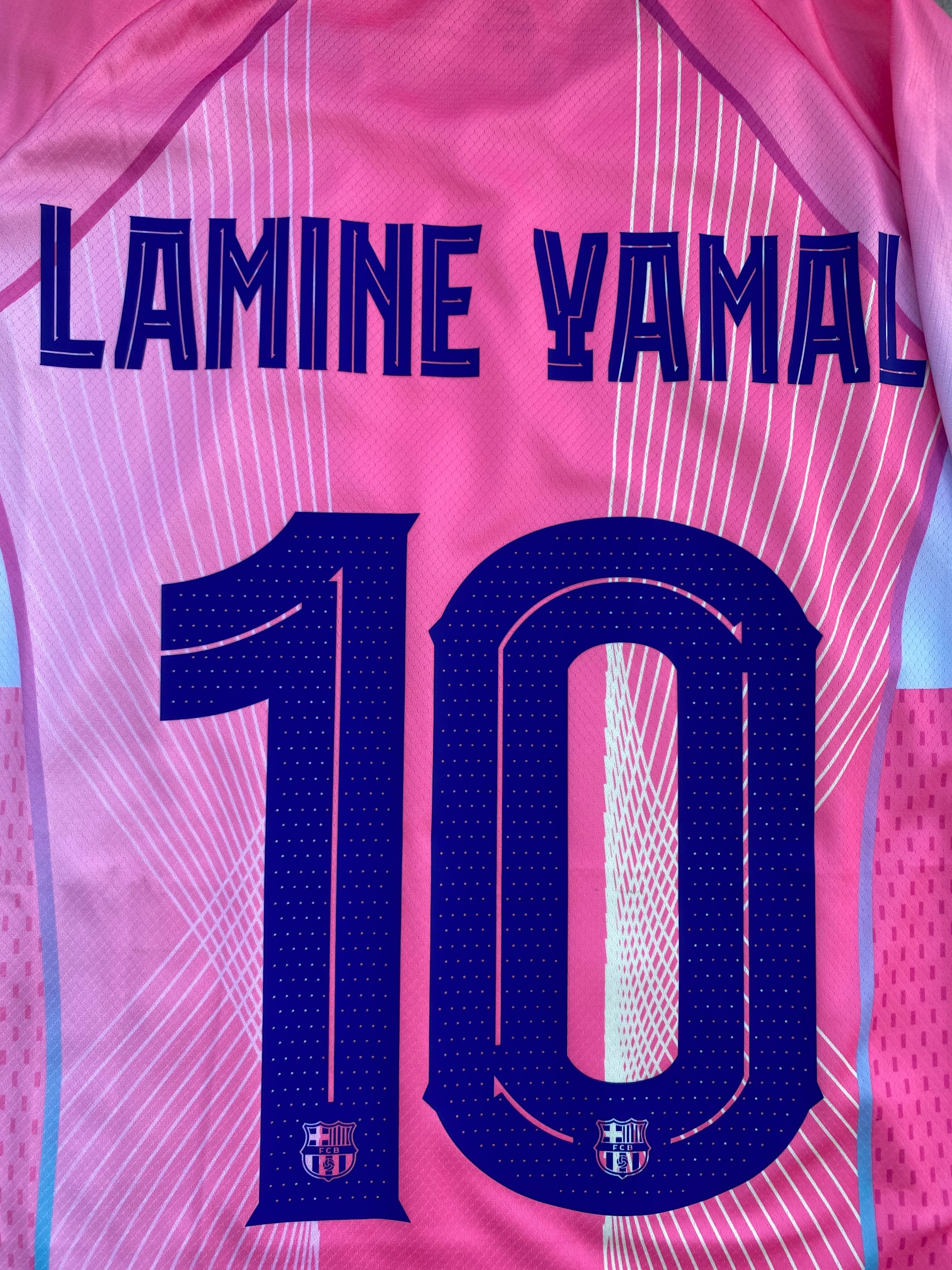 Barcelona Pink Dreamwave Edition 💗 | Lamine Yamal #10 | UCL Badge | Luxury Edition 👑