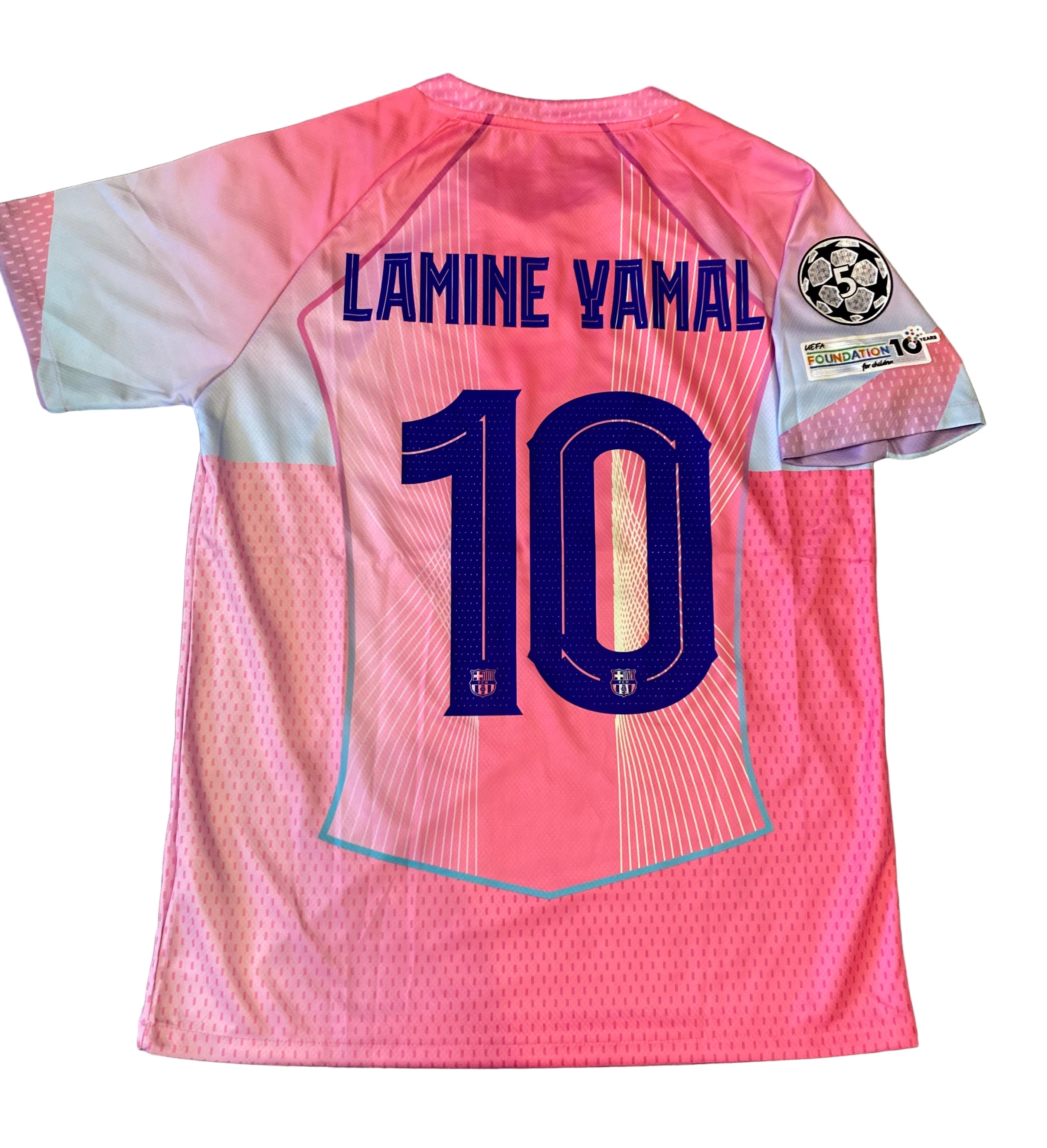 Barcelona Pink Dreamwave Edition 💗 | Lamine Yamal #10 | UCL Badge | Luxury Edition 👑