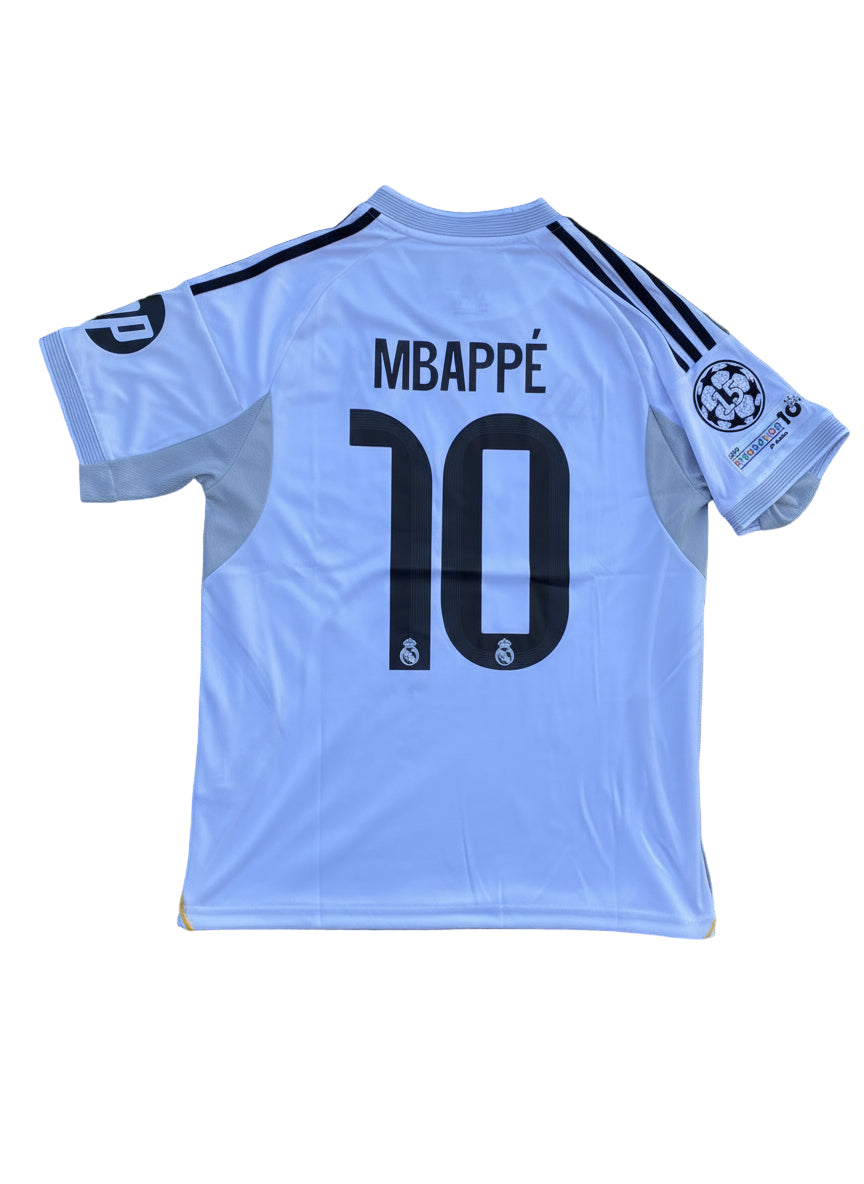 Mbappé x Real Madrid 25/26 Home Kit 👑 | #10 | UCL + Intercontinental Badges | Luxury Edition