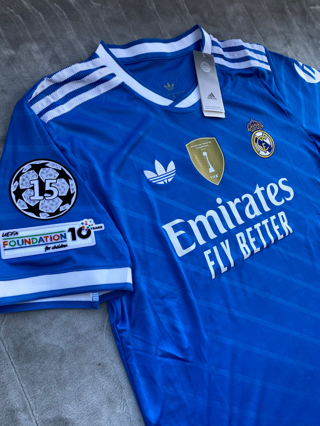 Real Madrid 25/26 Blue Third Kit 🔵 | UCL Badge | Luxury Edition 👑
