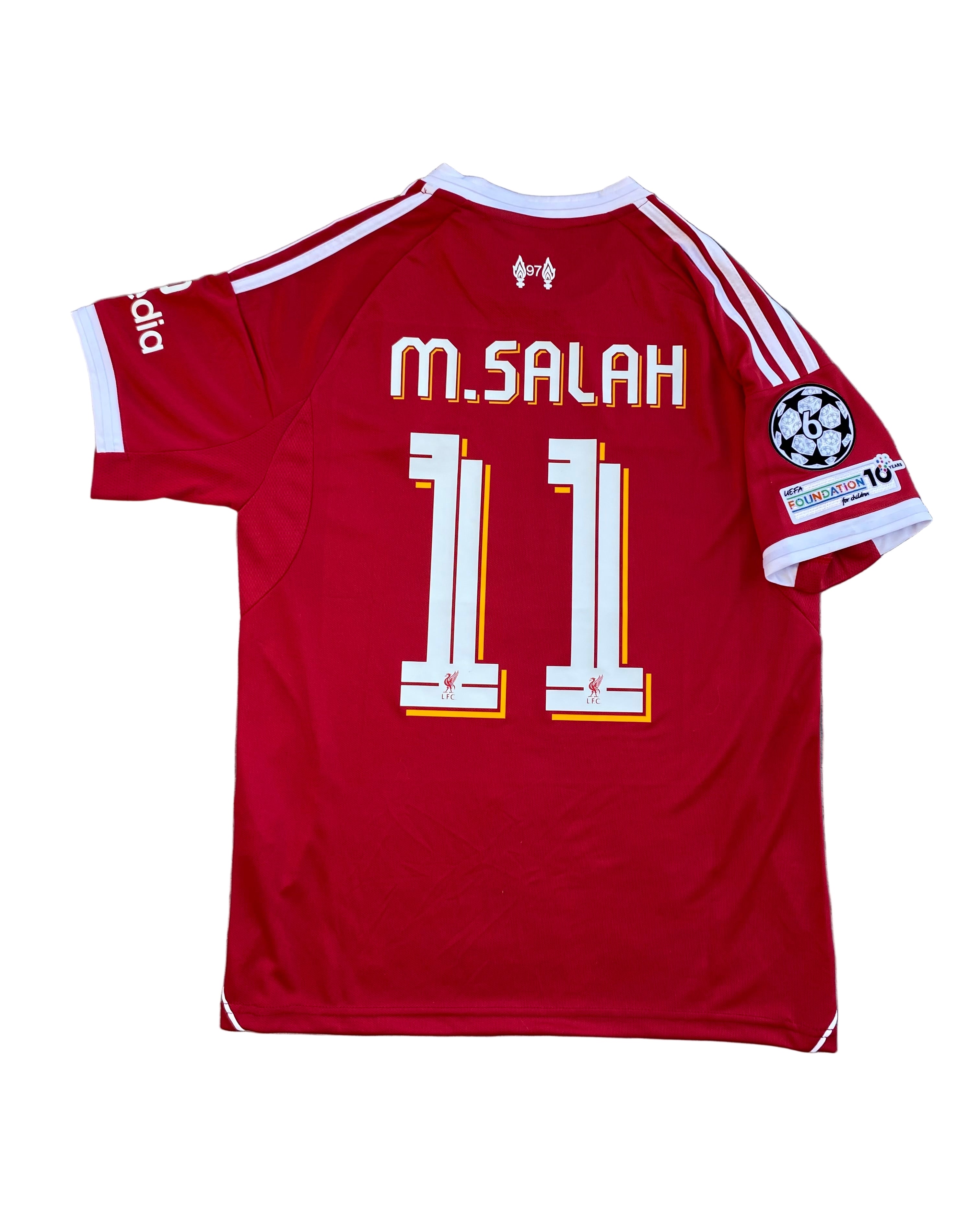 Liverpool 25/26 Home Kit 🔴 | Mohamed Salah #11 | UCL Badge | Luxury Edition 👑