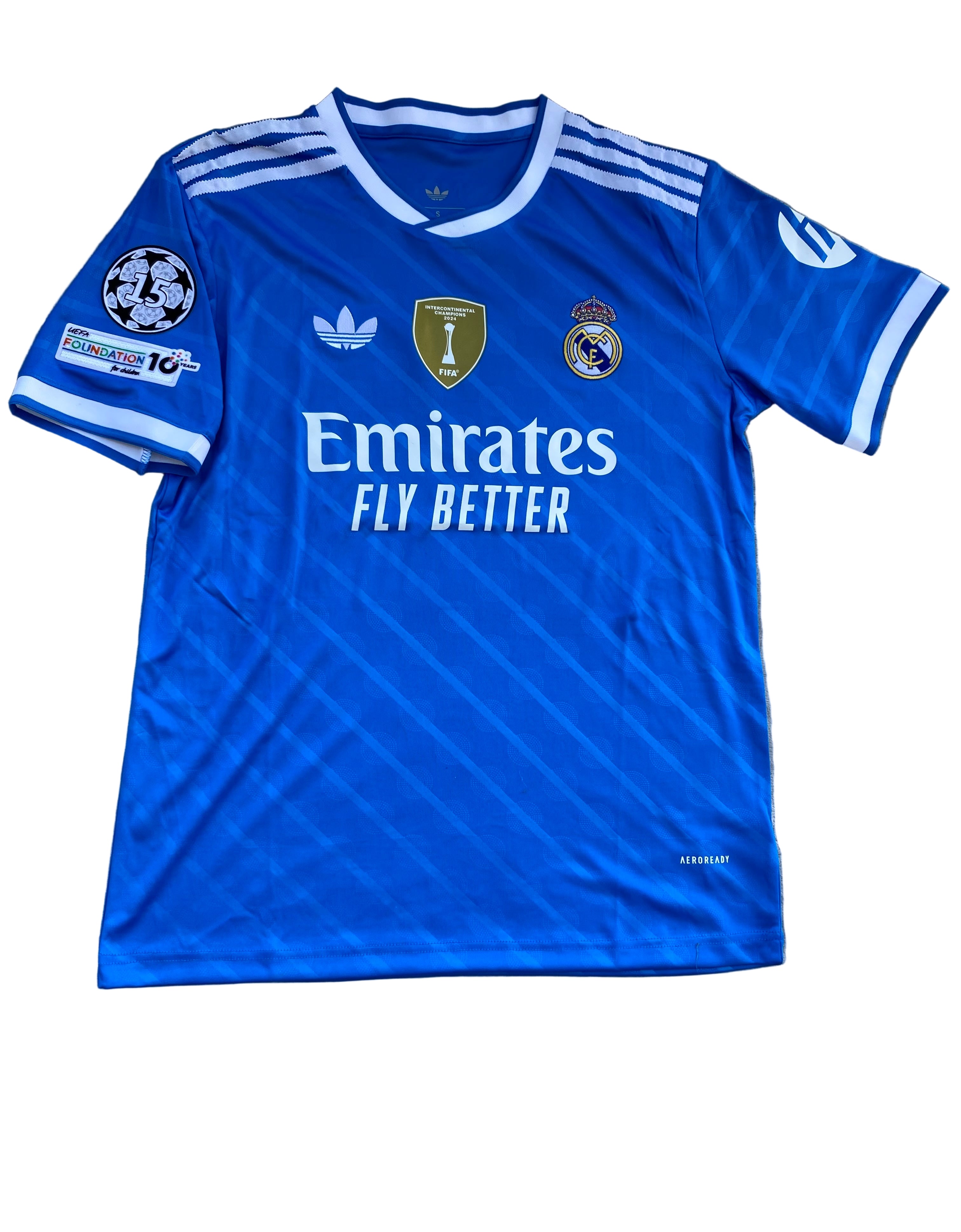 Real Madrid 25/26 Blue Third Kit 🔵 | UCL Badge | Luxury Edition 👑