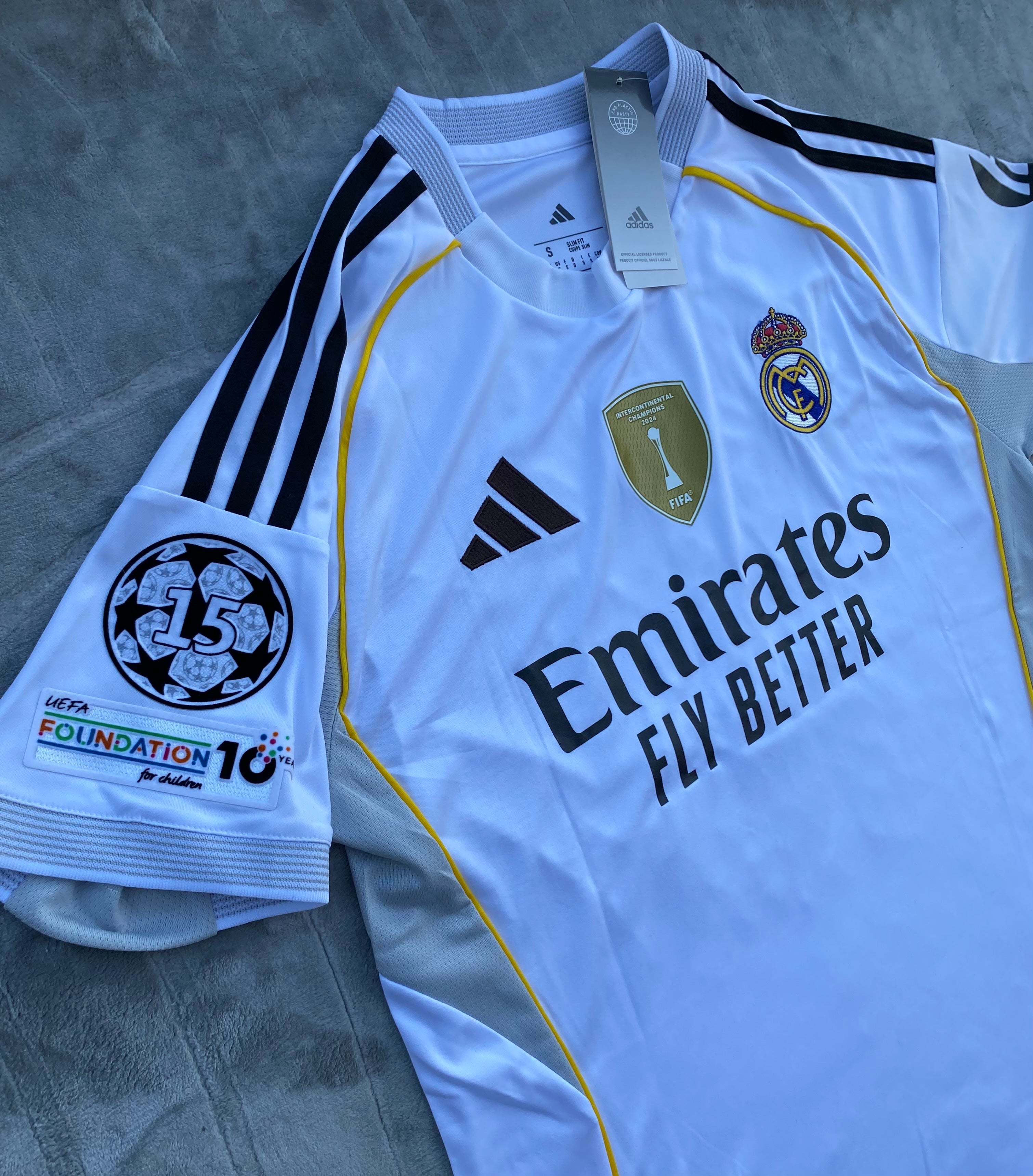 Mbappé x Real Madrid 25/26 Home Kit 👑 | #10 | UCL + Intercontinental Badges | Luxury Edition