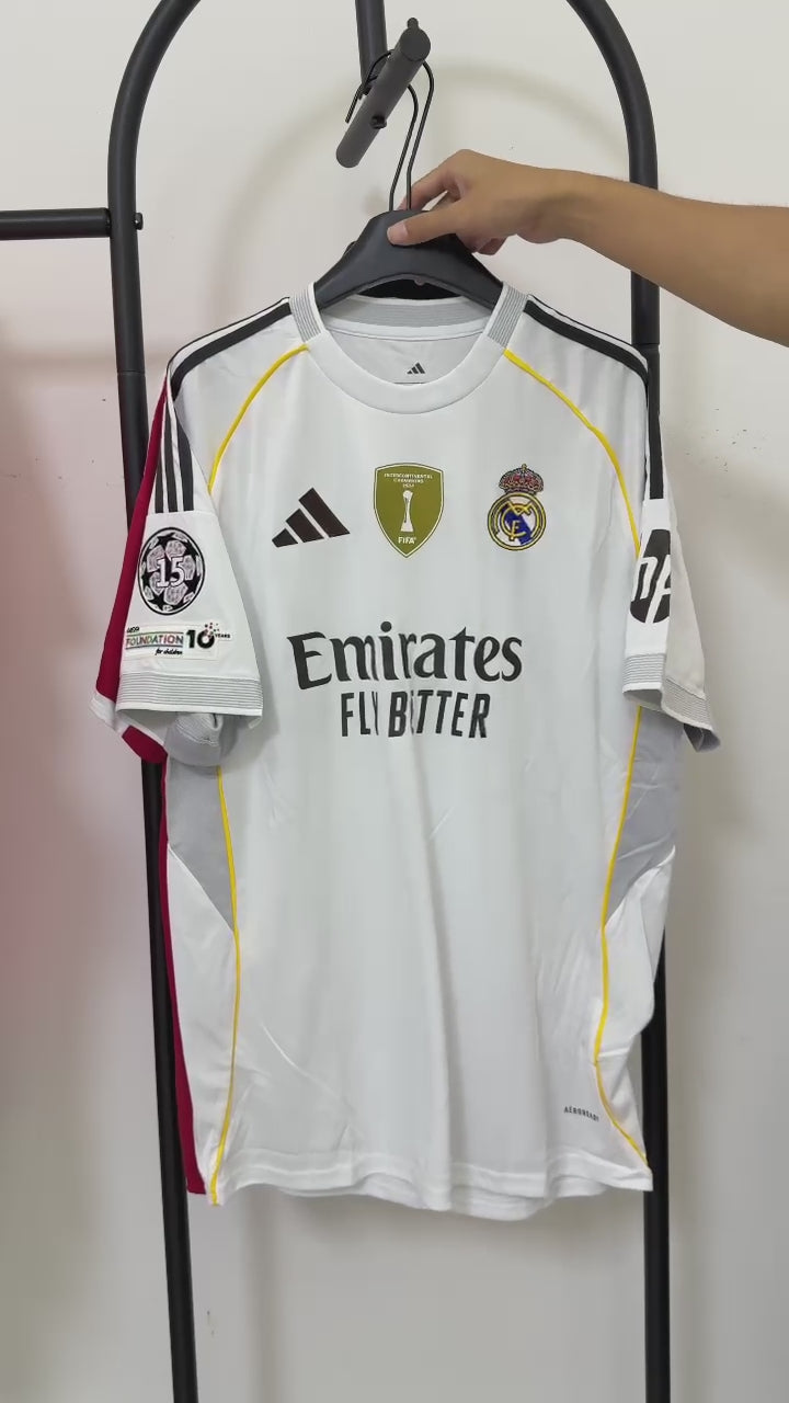 Mbappé x Real Madrid 25/26 Home Kit 👑 | #10 | UCL + Intercontinental Badges | Luxury Edition